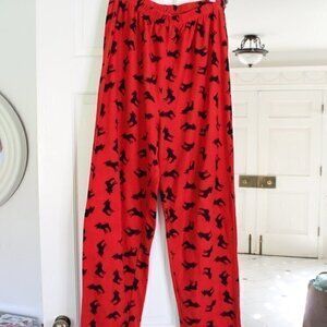 Leveret X-large red moose PJ's